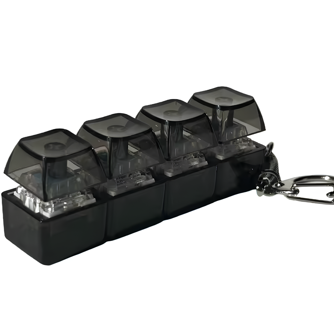 KeyGlow – Porte-Clés Fidget Mécanique | Switchs RGB Anti-Stress & Testeur de Touches